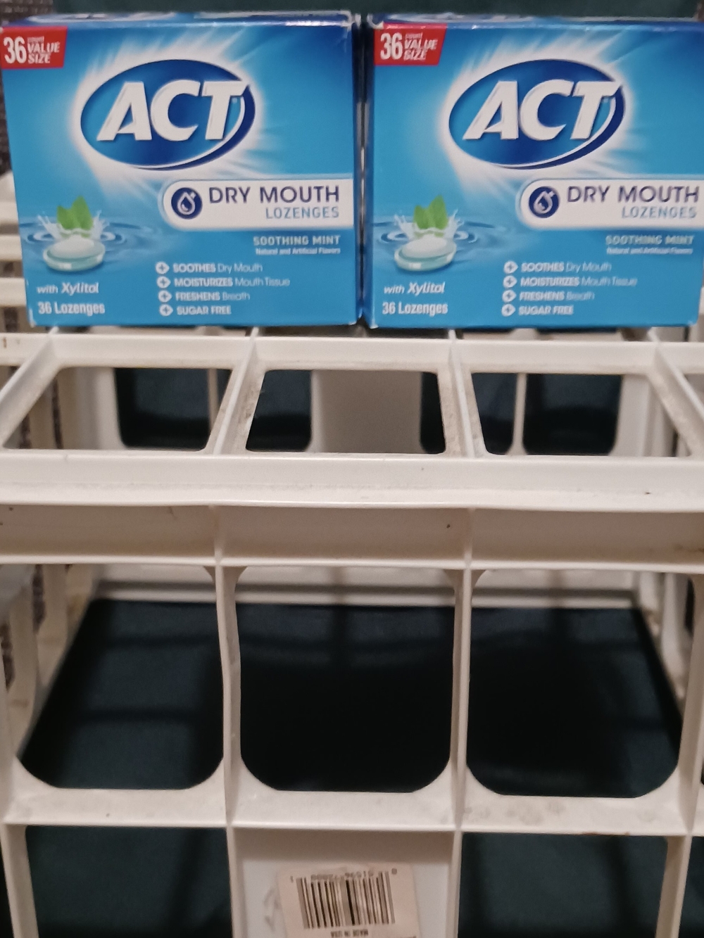 2x ACT Dry Mouth Lozenges Soothing Mint - Brand, Blue